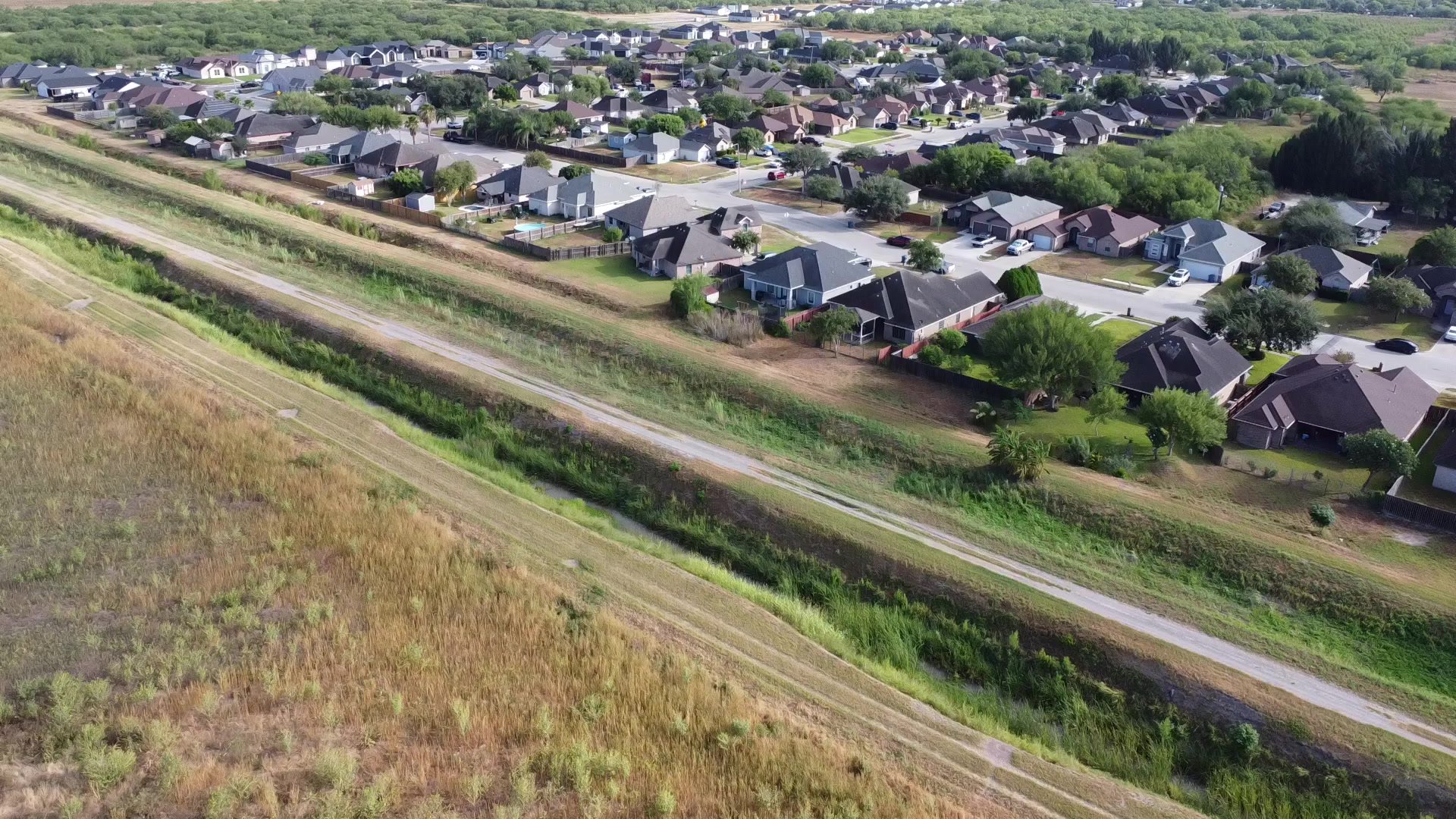 Aerial field and canal