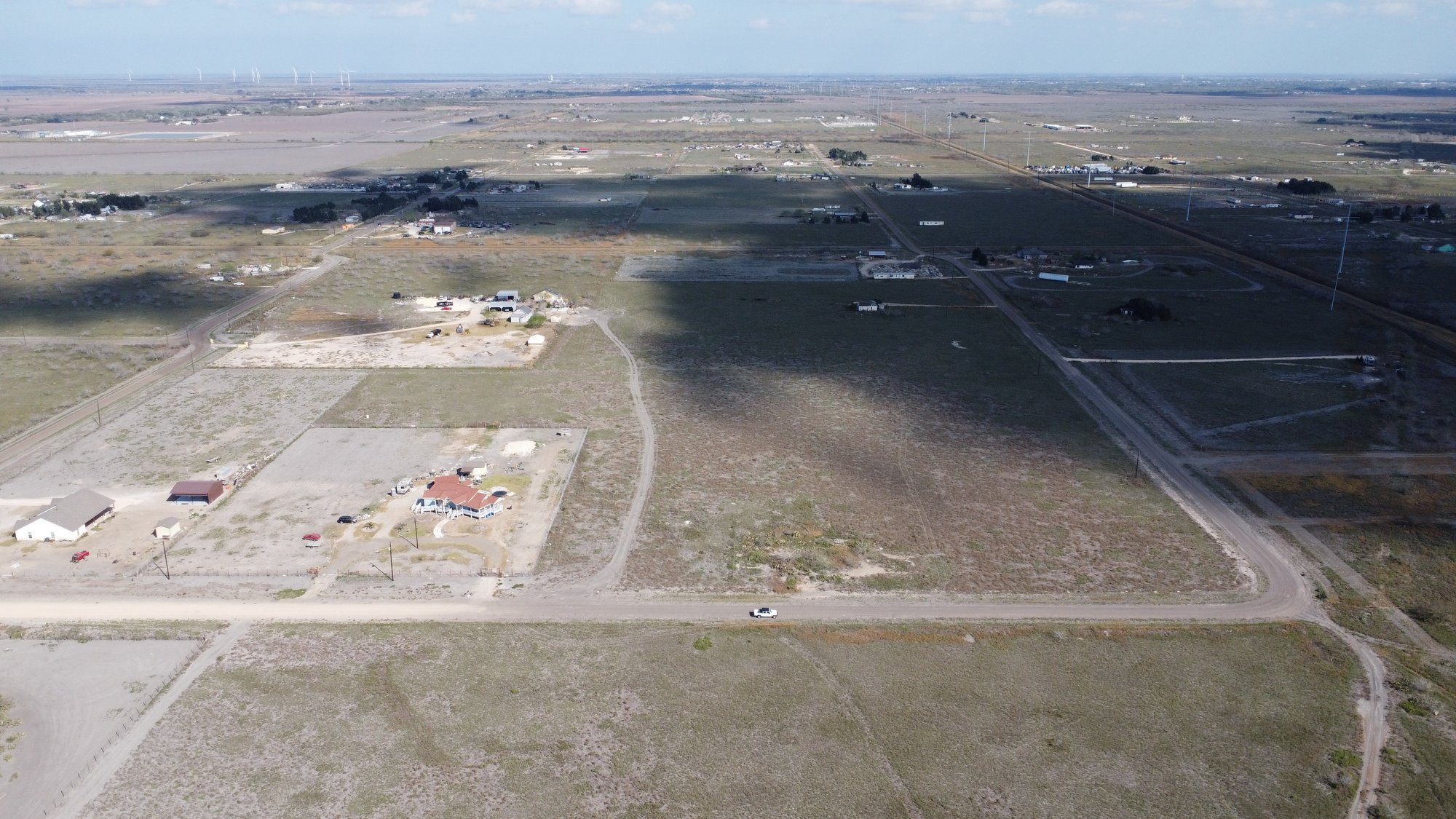 Aerial closing view