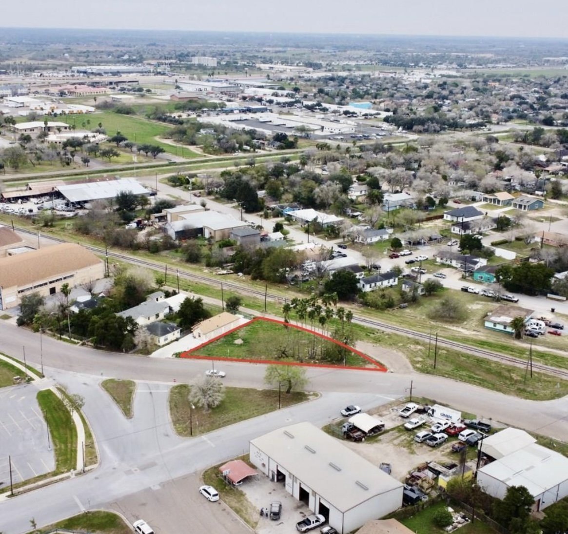 Aerial alternate outline view