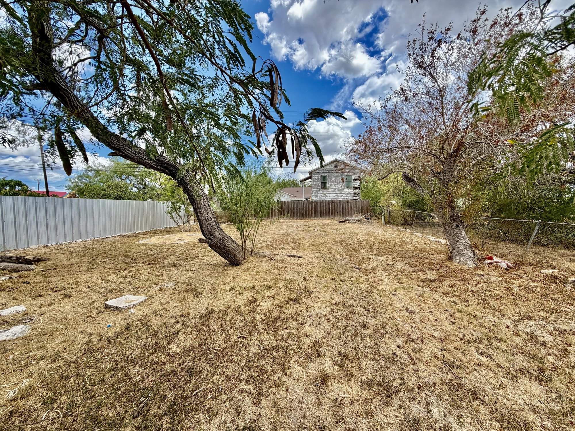 Backyard / lot view